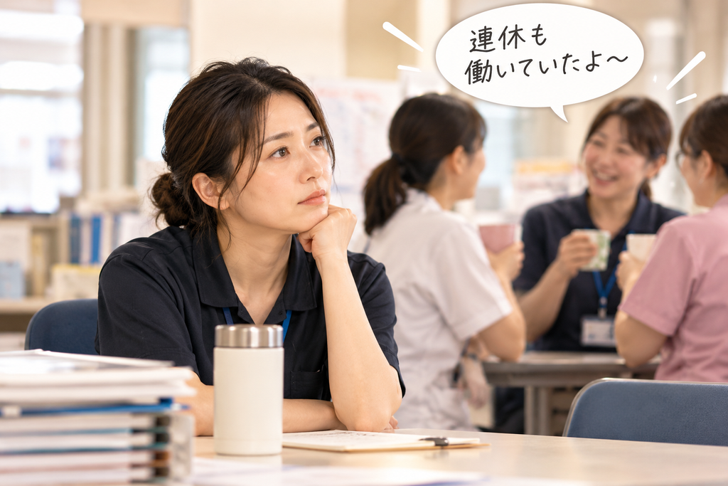 「働いていたアピール」に違和感を感じる職場の女性